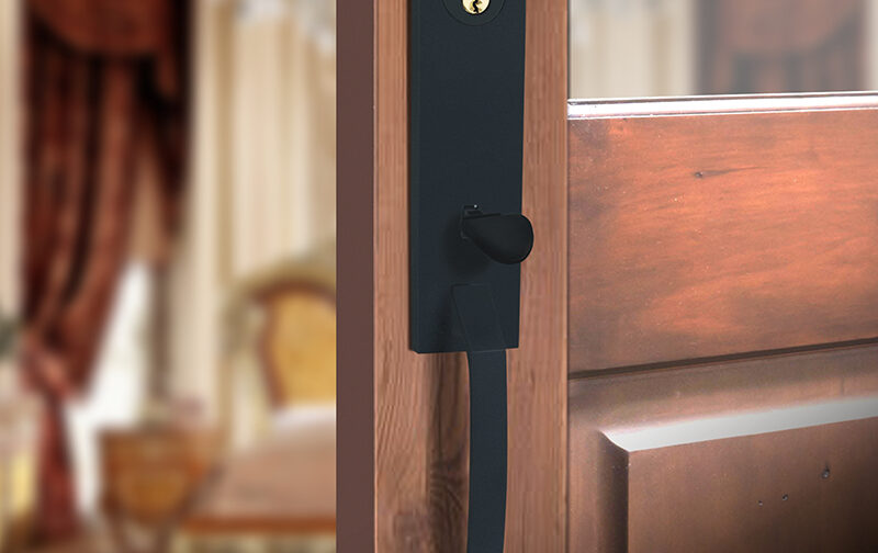 Aries Monolithic Thumb Entrance Set In Matte Black