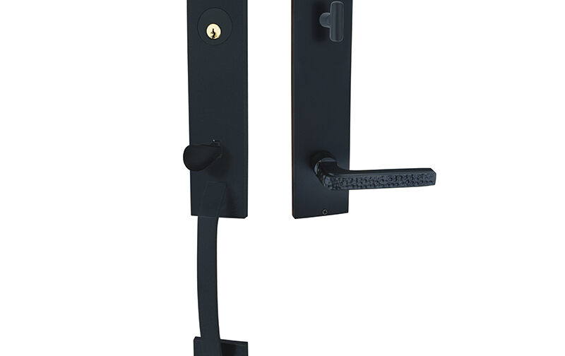 Aries Monolithic Thumb Entrance Set In Matte Black