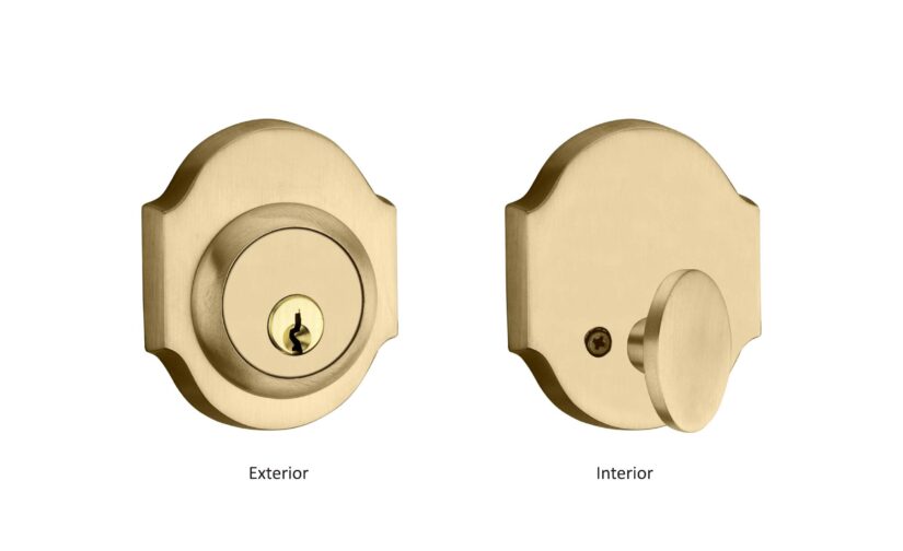 Laurent Deadbolt Set In Satin Brass