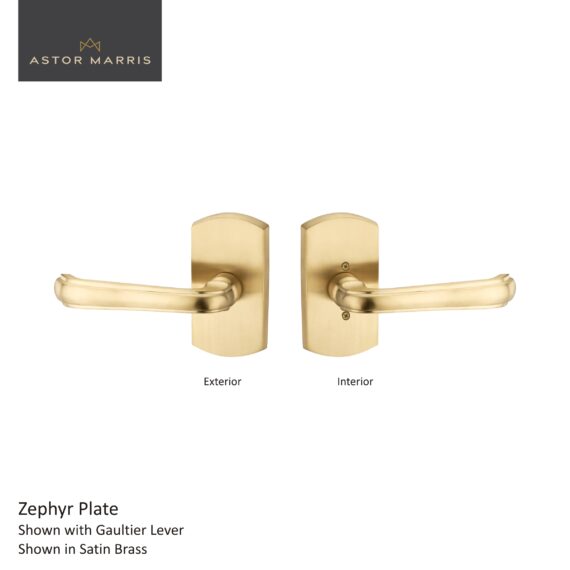 Zephyr Interior Set Large In Satin Brass