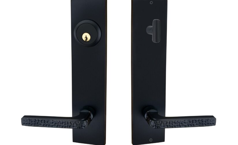 Aries Tubular Entrance Set In Matte Black