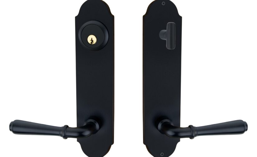 Laurent Tubular Entrance Set In Matte Black