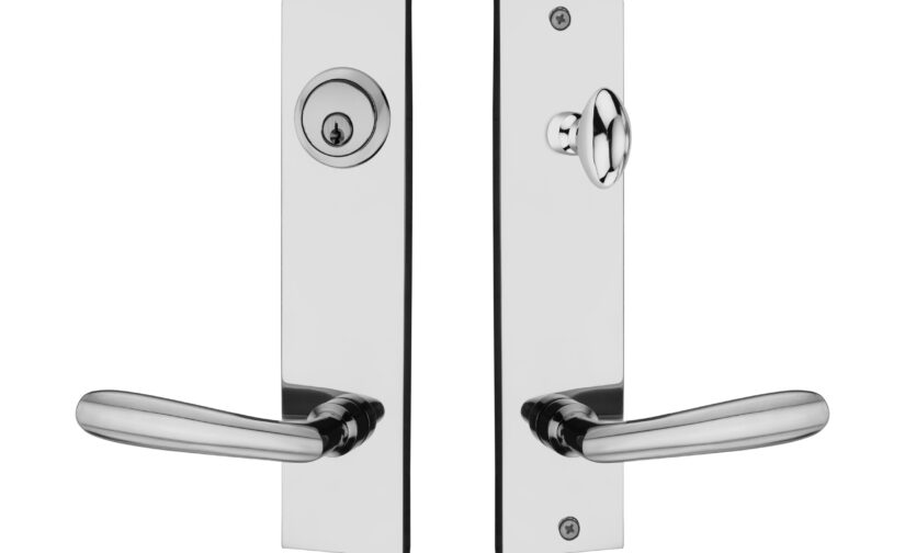 Aries Tubular Entrance Set In Polished Chrome