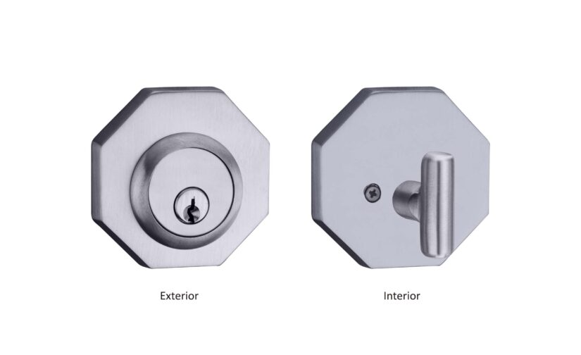 Aiden Deadbolt Set In Brushed Chrome