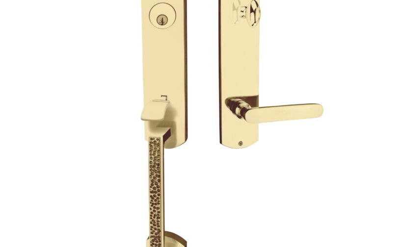 Zephyr Monolithic Thumb Entrance Set In Polished Brass