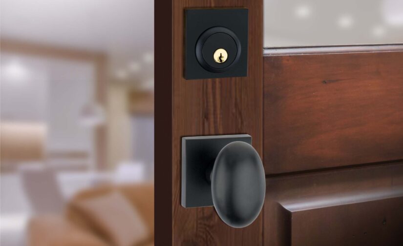 Aries Deadbolt Set In Matte Black
