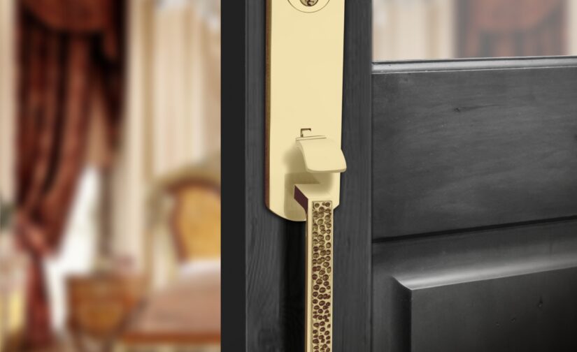 Zephyr Monolithic Thumb Entrance Set In Polished Brass