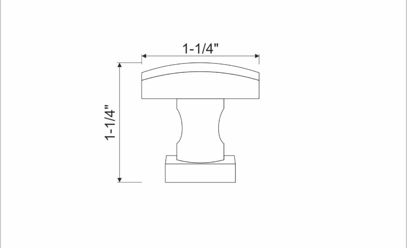 Derby Knob 1 1/4 Inch