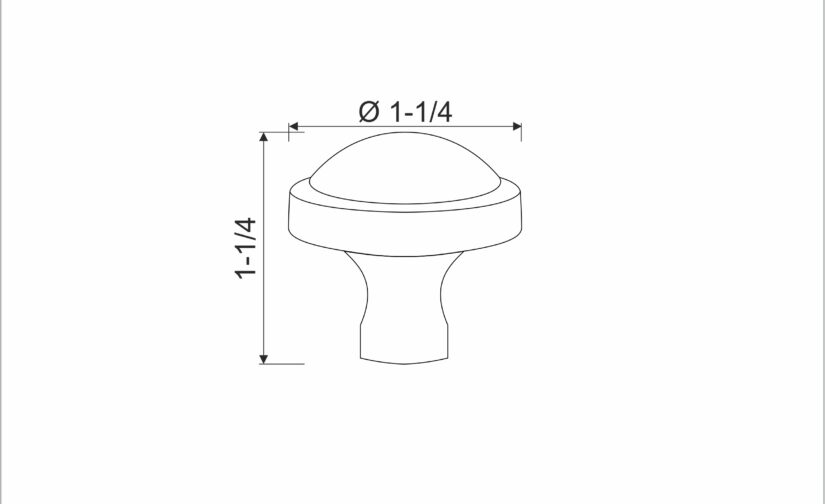 Exeter Knob 1 1/4 Inch