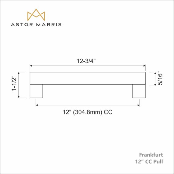 Frankfurt Pull 12 Inch (c-c)