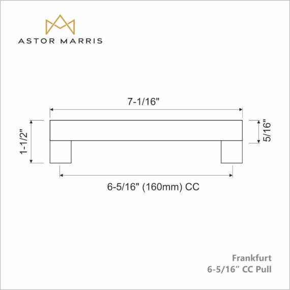 Frankfurt Pull 6 5/16 Inch (c-c)