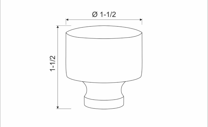 Preston Knob 1 1/2 Inch