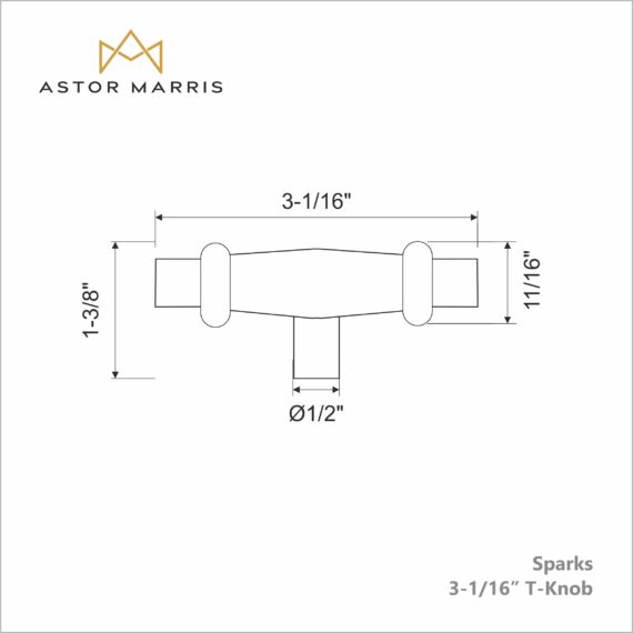 Sparks T-Knob 2 3/4 Inch