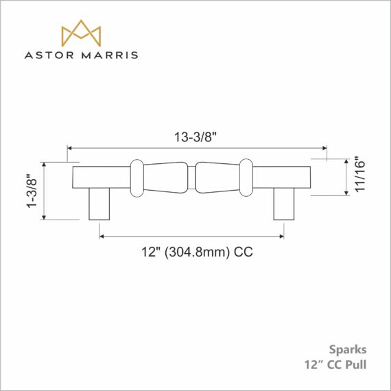 Sparks Pull 12 Inch (c-c)
