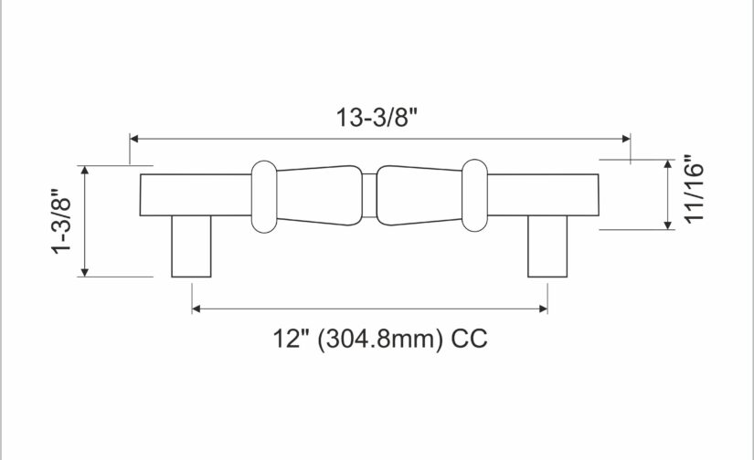 Sparks Pull 12 Inch (c-c)